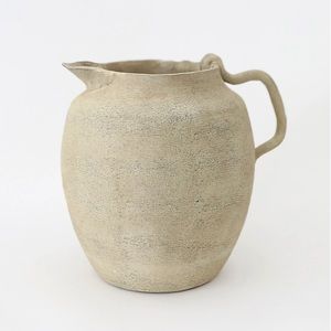 Tuscan Distressed Ceramic Pitcher Vase